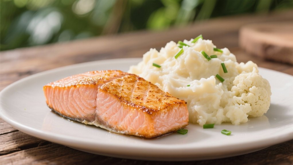 creamy cauliflower with seasonings