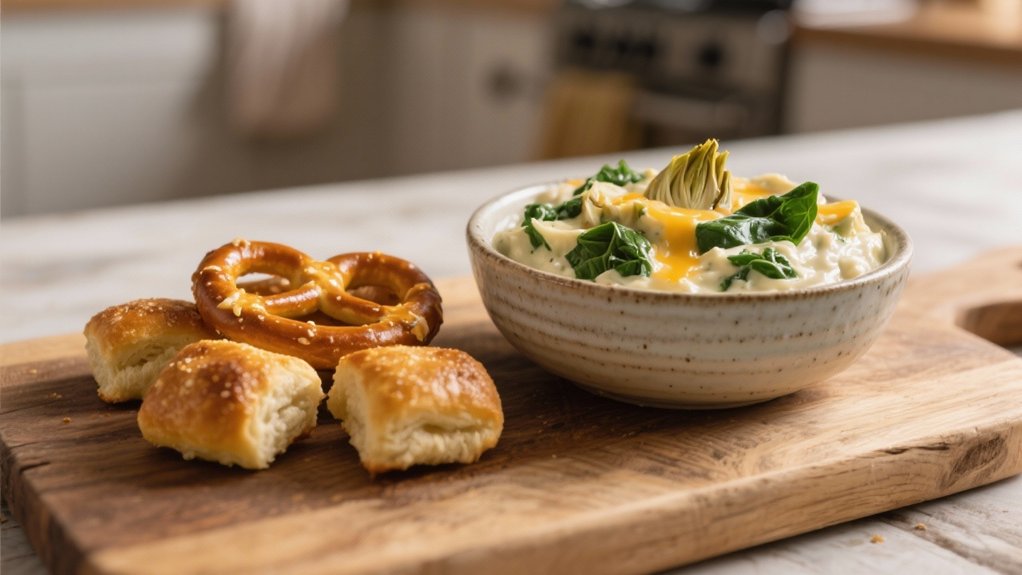 creamy cheesy spinach dip