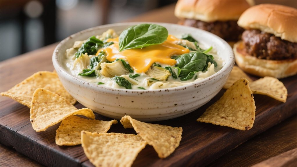 creamy cheesy spinach dip