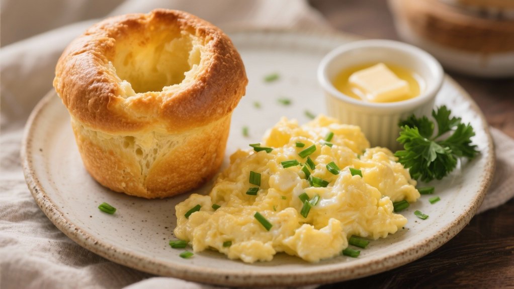 creamy chive scrambled eggs