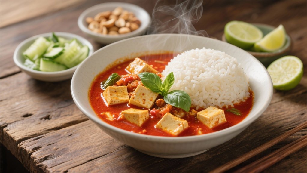creamy coconut red curry