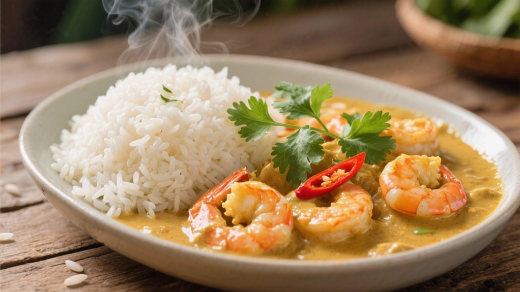 creamy coconut shrimp curry