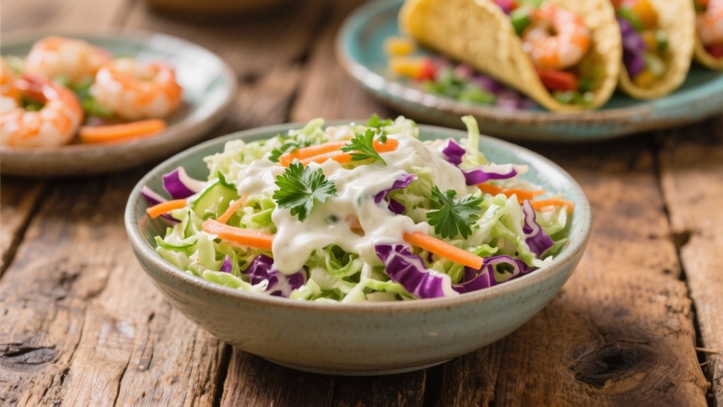 creamy coleslaw balances heat