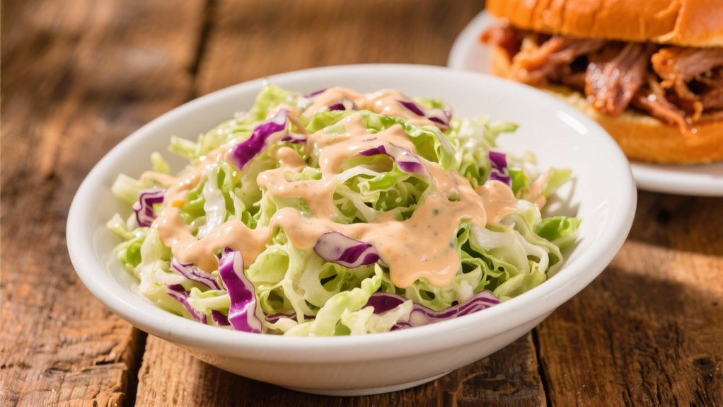 creamy coleslaw balances richness