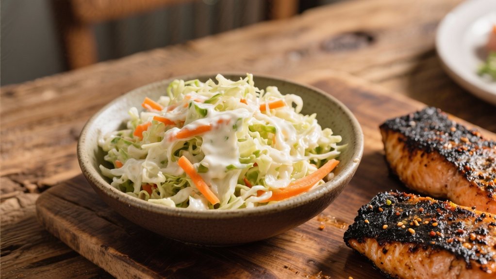 creamy coleslaw cools spice
