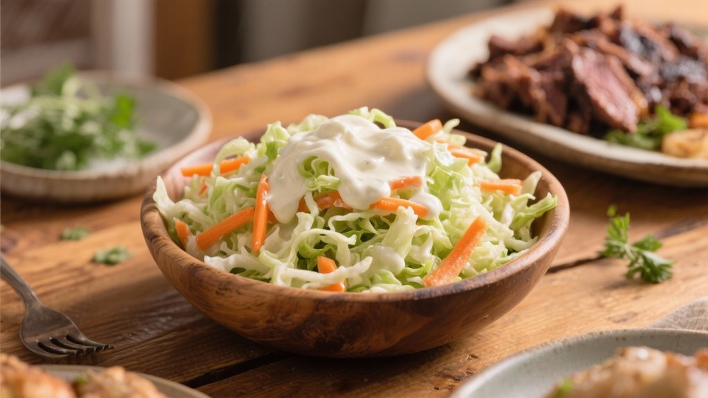 creamy coleslaw with crunch