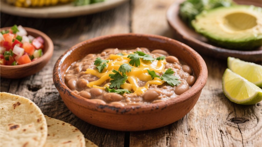 creamy comforting refried beans