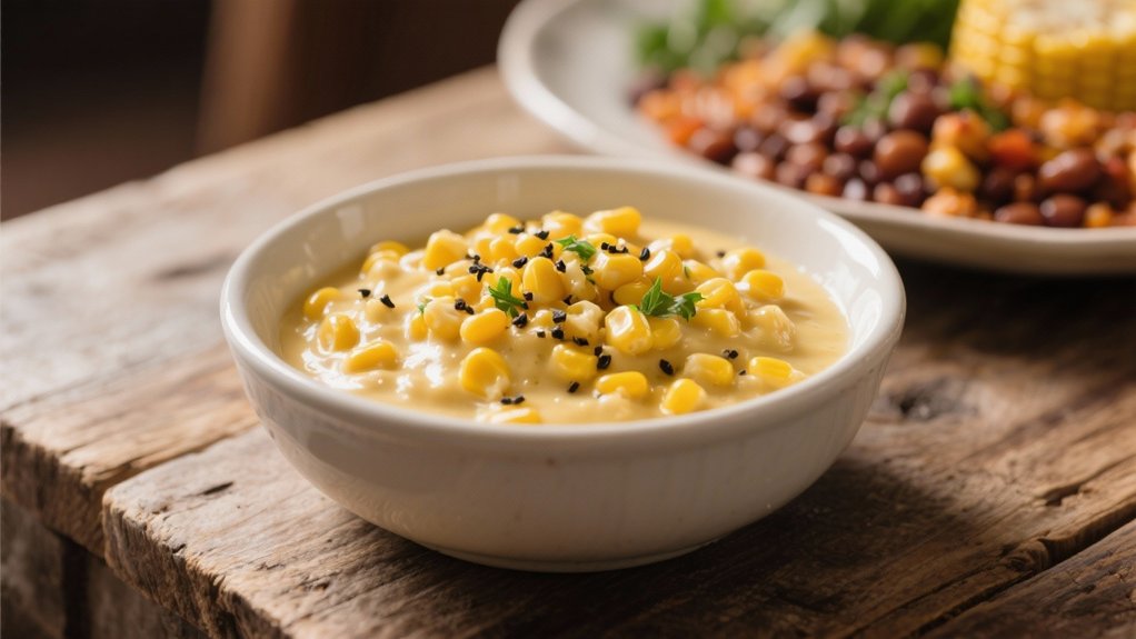 creamy corn complements savory dishes