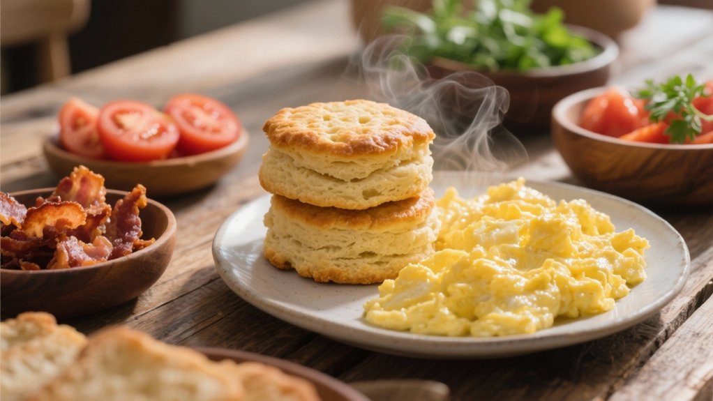 creamy fluffy scrambled eggs