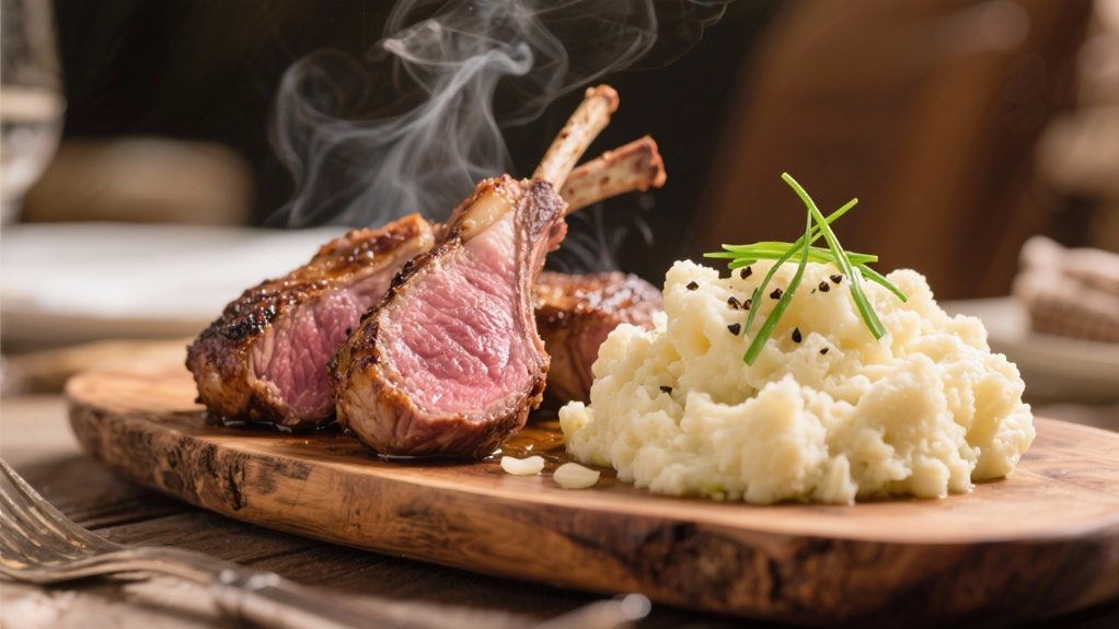 creamy garlic cauliflower mash