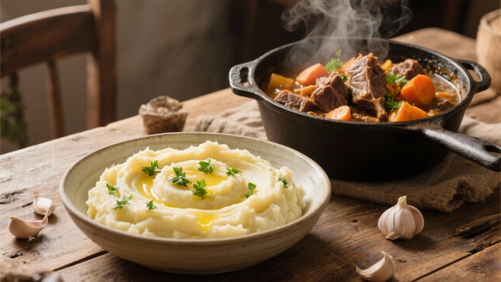 creamy garlic comfort food