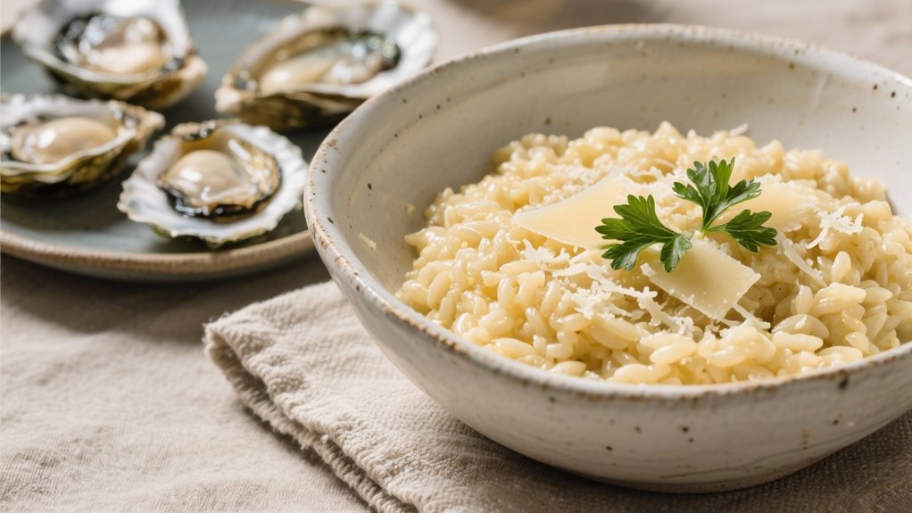 creamy garlic parmesan risotto