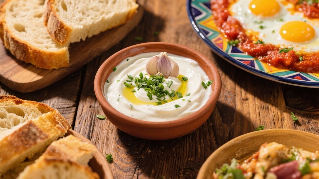creamy garlic yogurt sauce