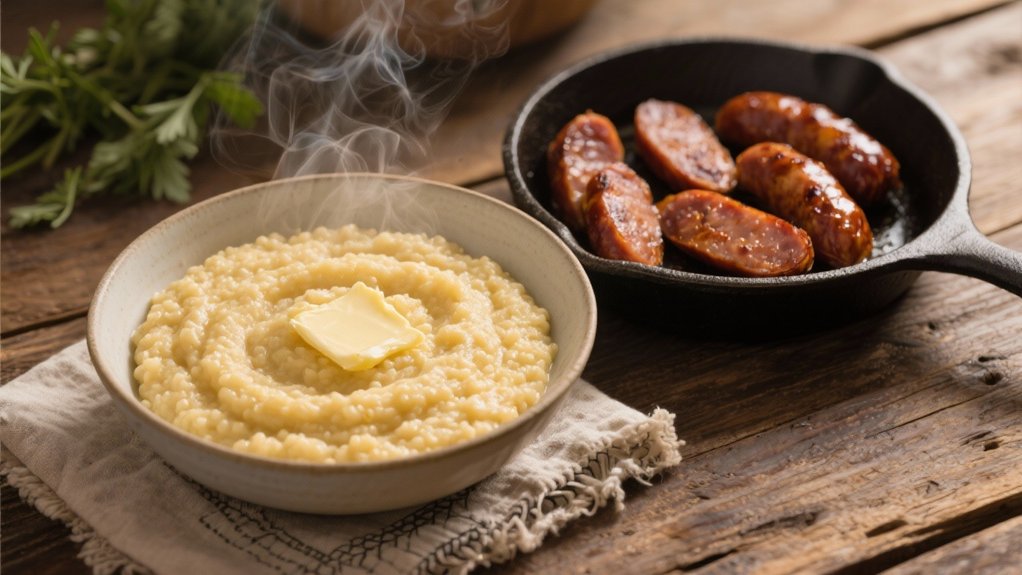creamy grits with sausage