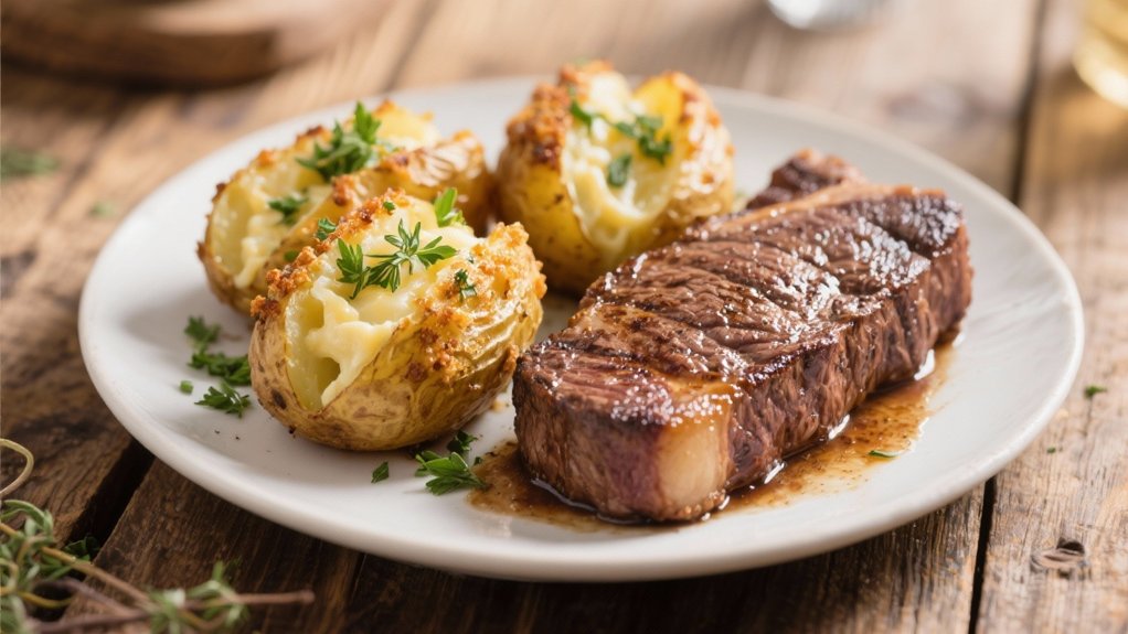 creamy herb crusted potato perfection