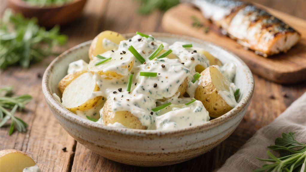 creamy horseradish potato salad