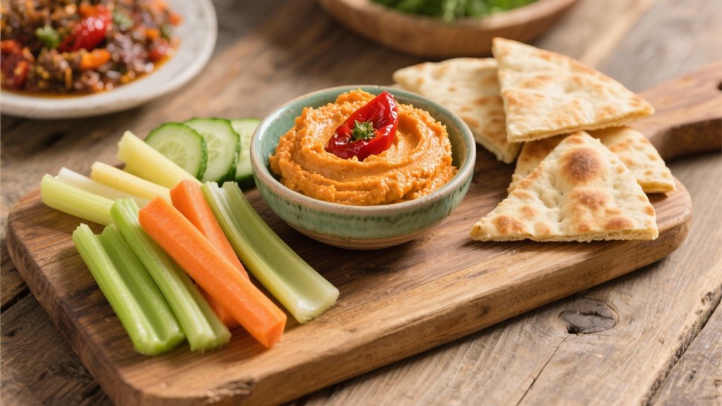 creamy hummus meets tapenade