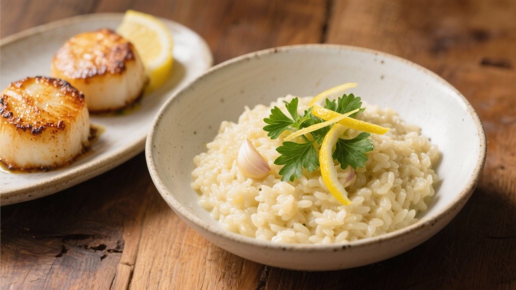 creamy lemon garlic risotto