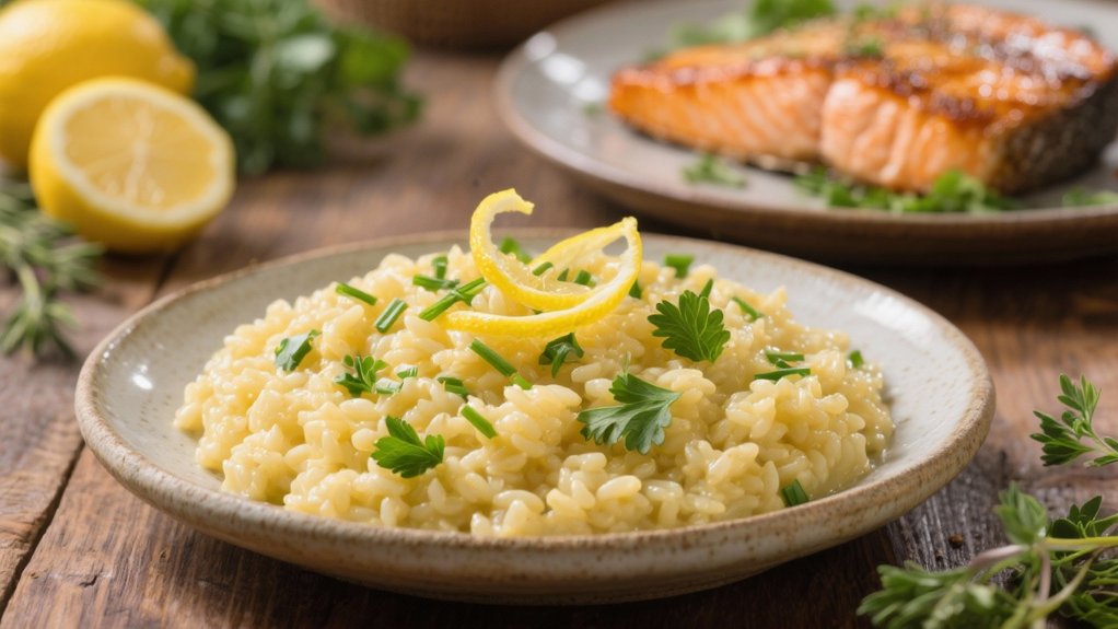 creamy lemon herb risotto