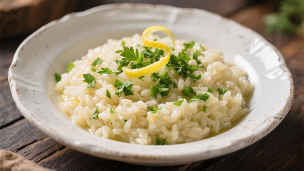 creamy lemon herb risotto