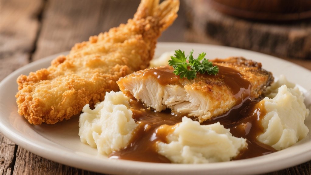 creamy mashed potatoes gravy