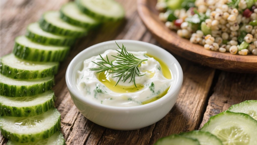 creamy mediterranean yogurt dip