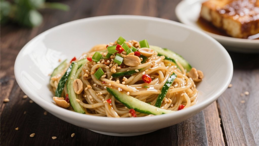 creamy nutty cooling noodles