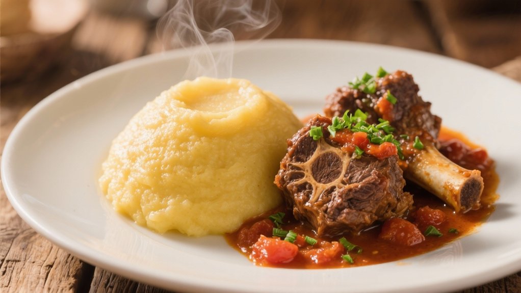 creamy polenta with toppings