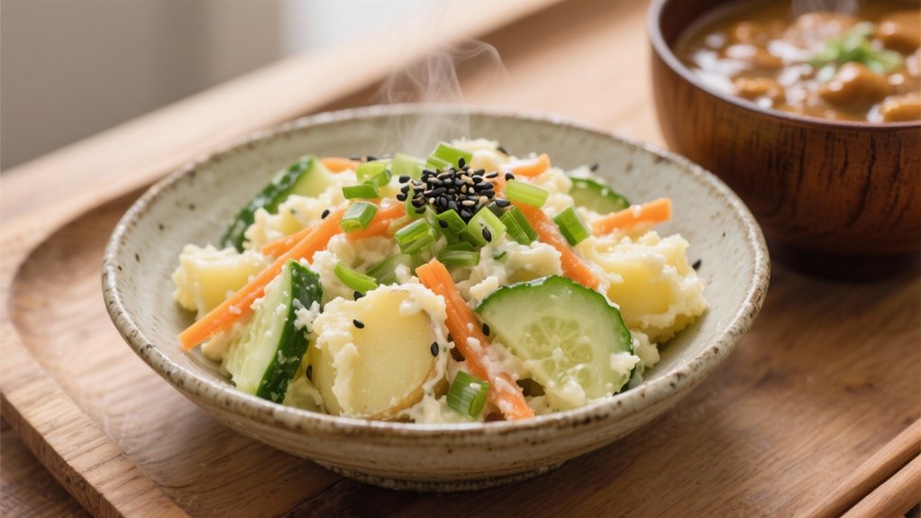 creamy potato salad contrast