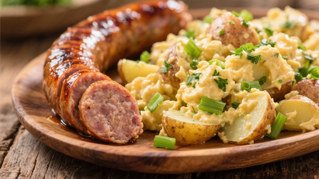 creamy potato salad contrast