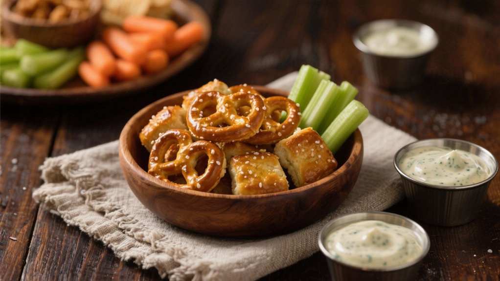 creamy ranch pretzel dip