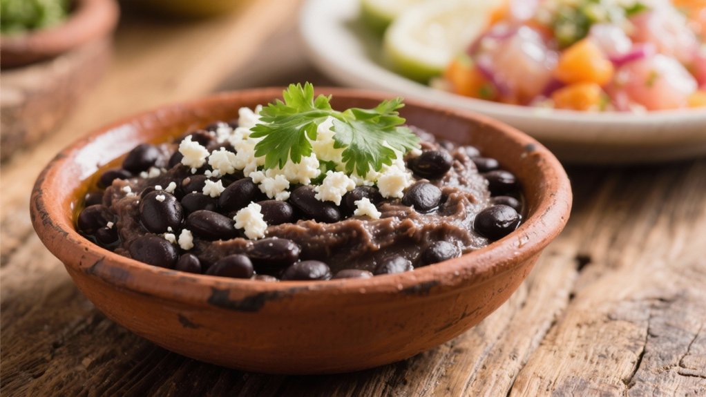 creamy refried black beans