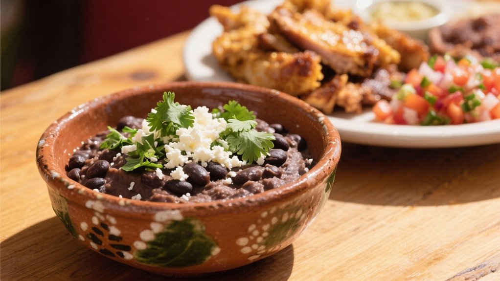 creamy refried black beans