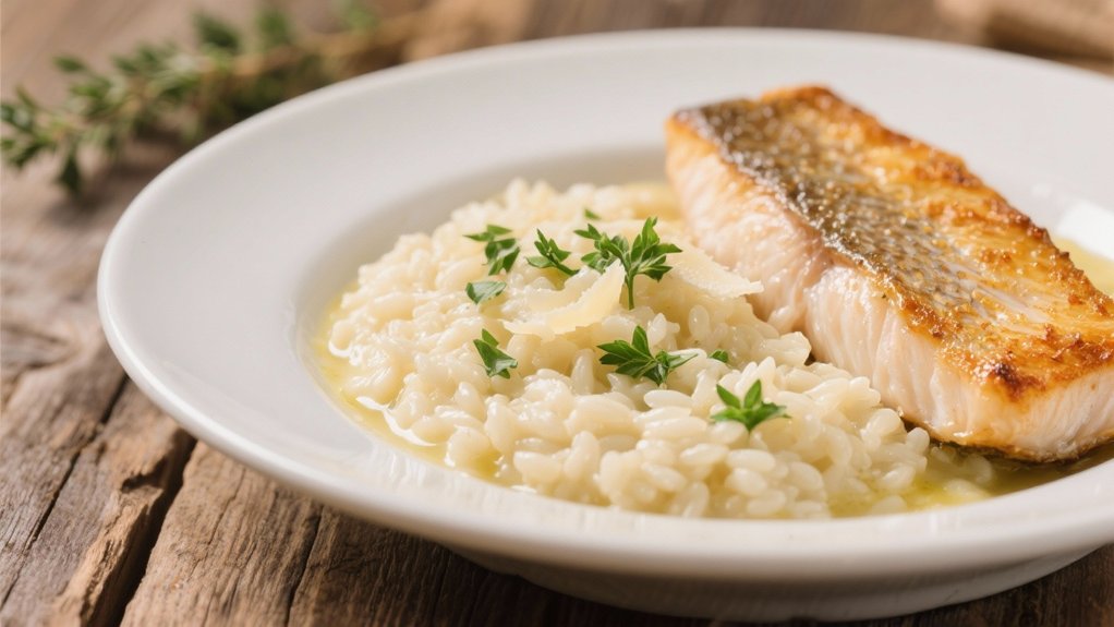 creamy risotto enhances dinner elegance