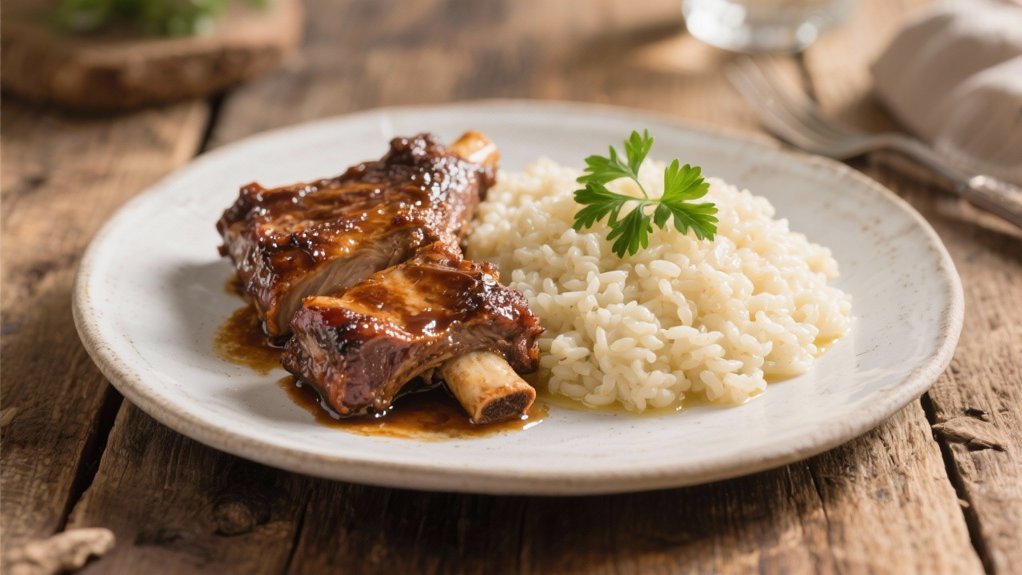 creamy risotto with short ribs