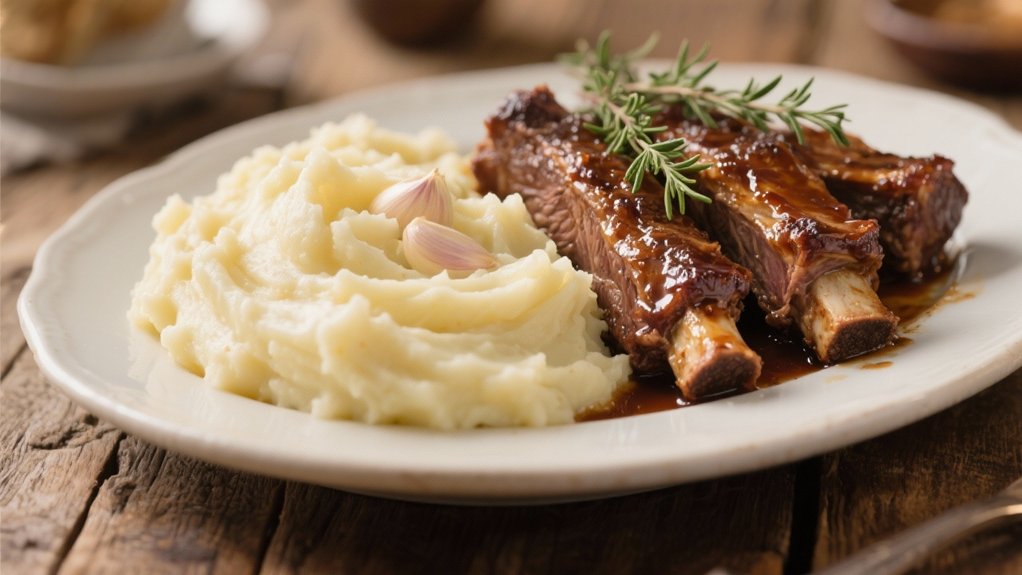 creamy roasted garlic mash