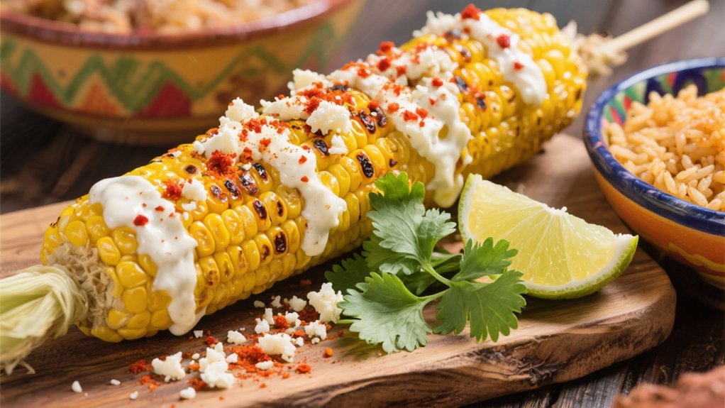 creamy spicy grilled corn