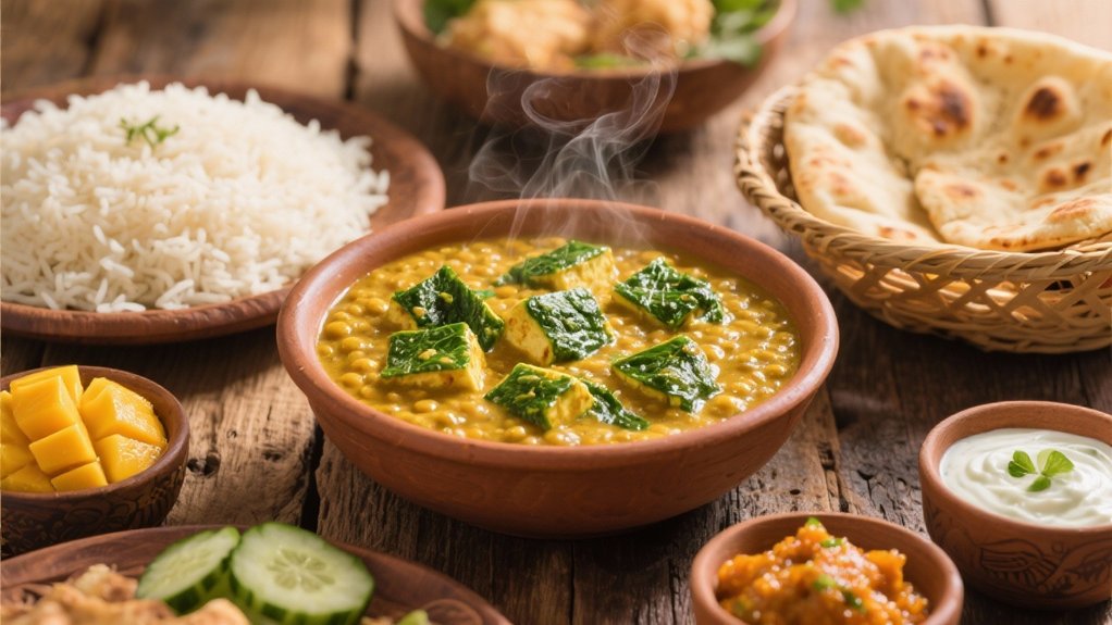creamy spinach and paneer