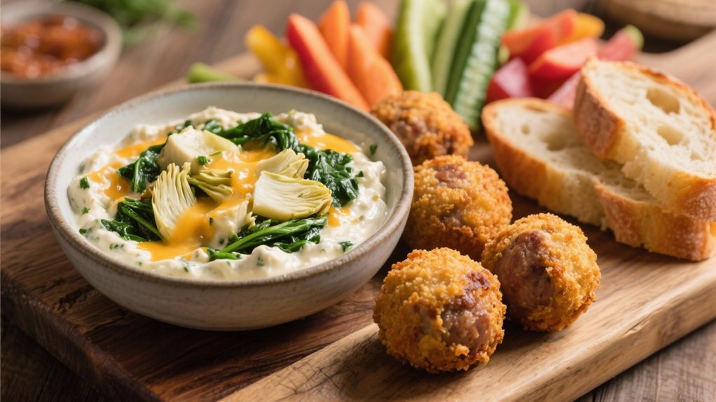 creamy spinach artichoke dip