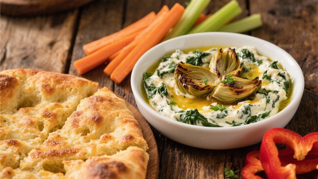 creamy spinach artichoke goodness