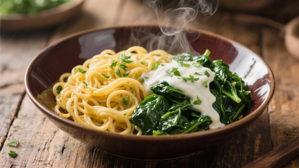 creamy spinach pasta delight
