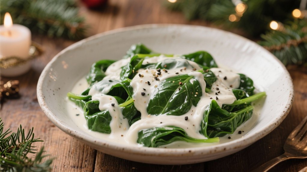creamy spinach side dish