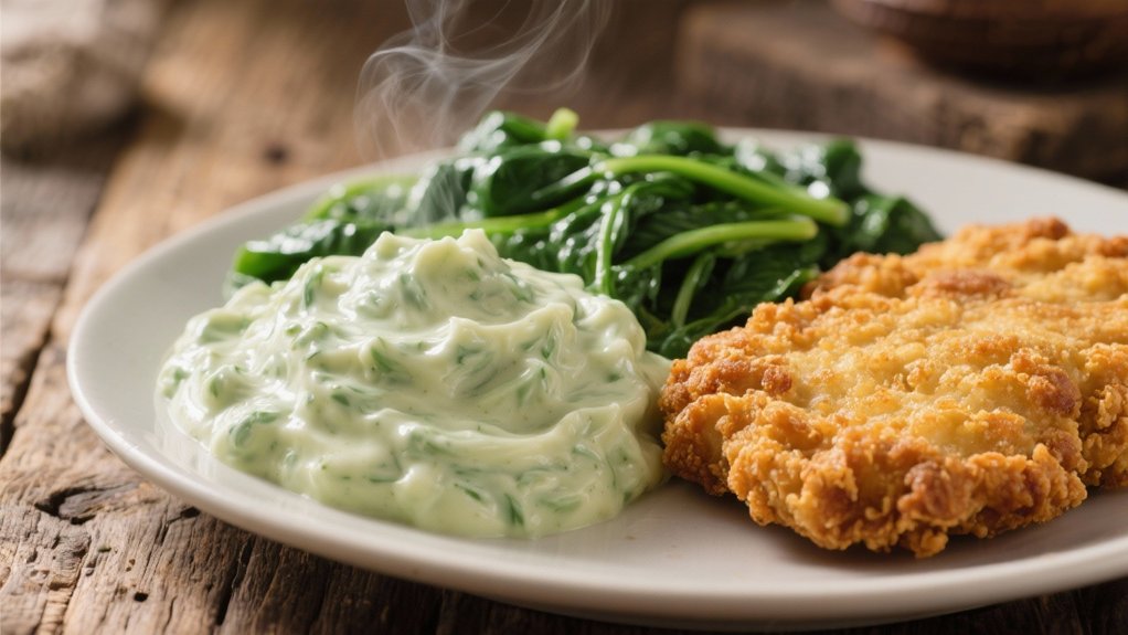 creamy spinach side dish