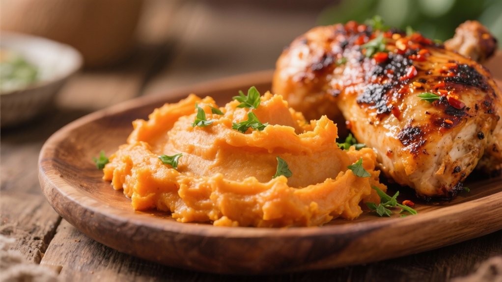 creamy sweet potato mash