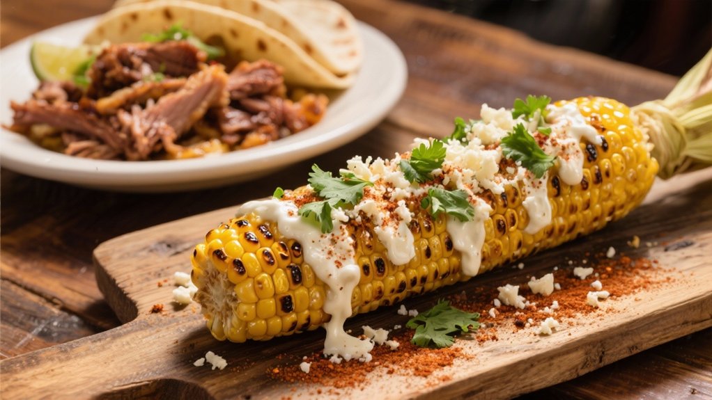 creamy tangy charred corn