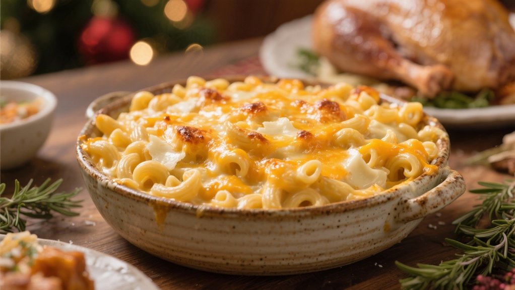 creamy three cheese mac and cheese