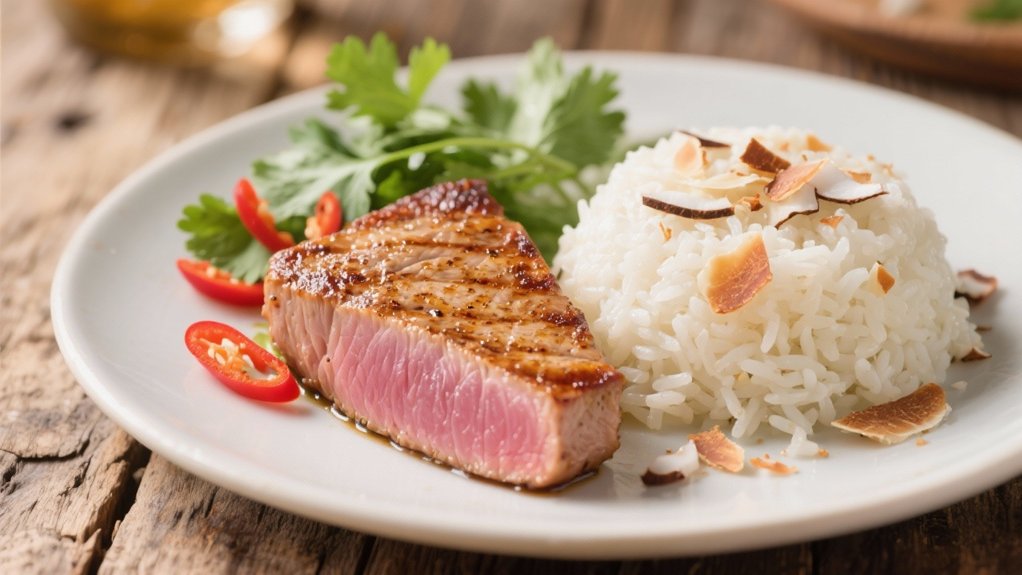 creamy tropical coconut rice