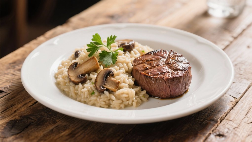 creamy wild mushroom risotto