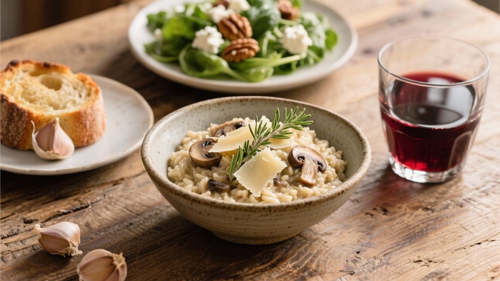 creamy wild mushroom risotto