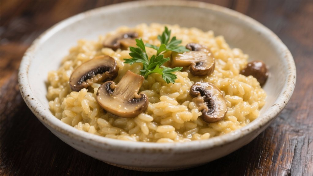 creamy wild mushroom risotto